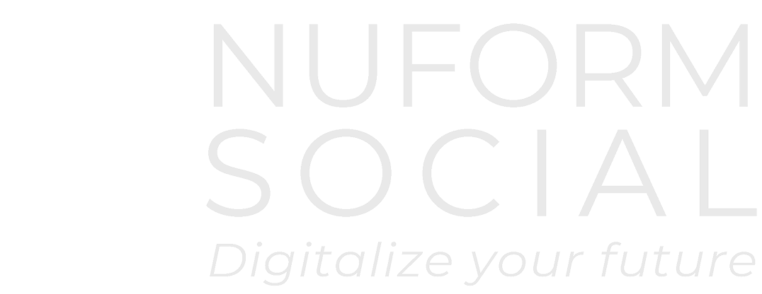 Nuform Social White Logo