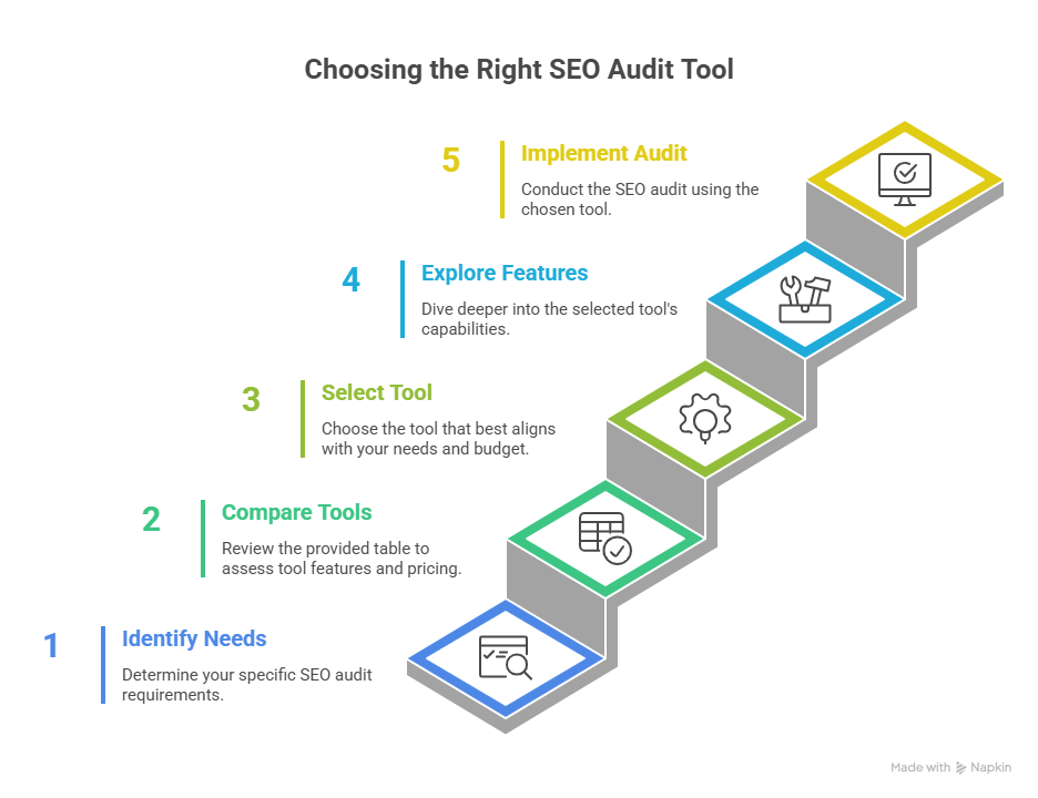 2. Top 8 SEO Audit Tools Comparison Table Preview visual selection