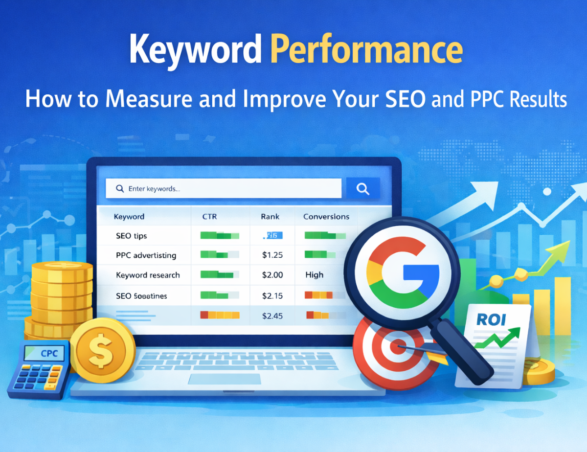 Keyword performance how to measure and improve SEO and PPC results using analytics, rankings, CTR, and conversion data